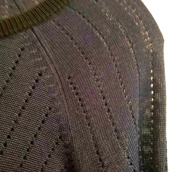 ARMANI EXCHANGE LIGHT WEIGHT LONG SLEEVE CREW NECK NAVY BLUE SWEATER BLOUSE. SML - Picture 5 of 11